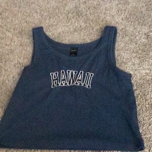 DAZY Hawaii Ribbed Crop Top
